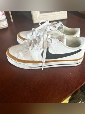 Nike White and Black Legacy Sneakers